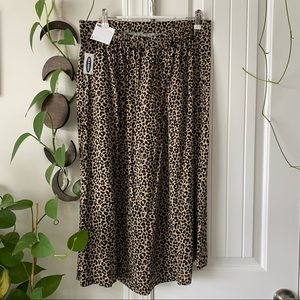 Cheetah Print Midi Skirt
